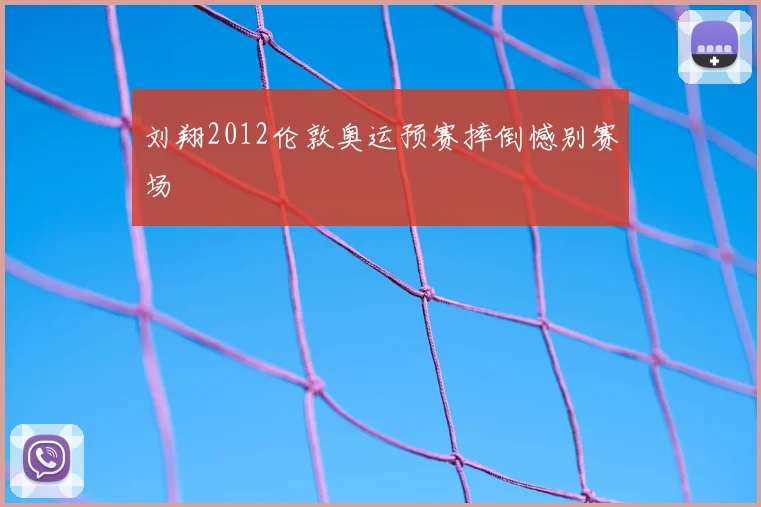 刘翔2012伦敦奥运预赛摔倒憾别赛场